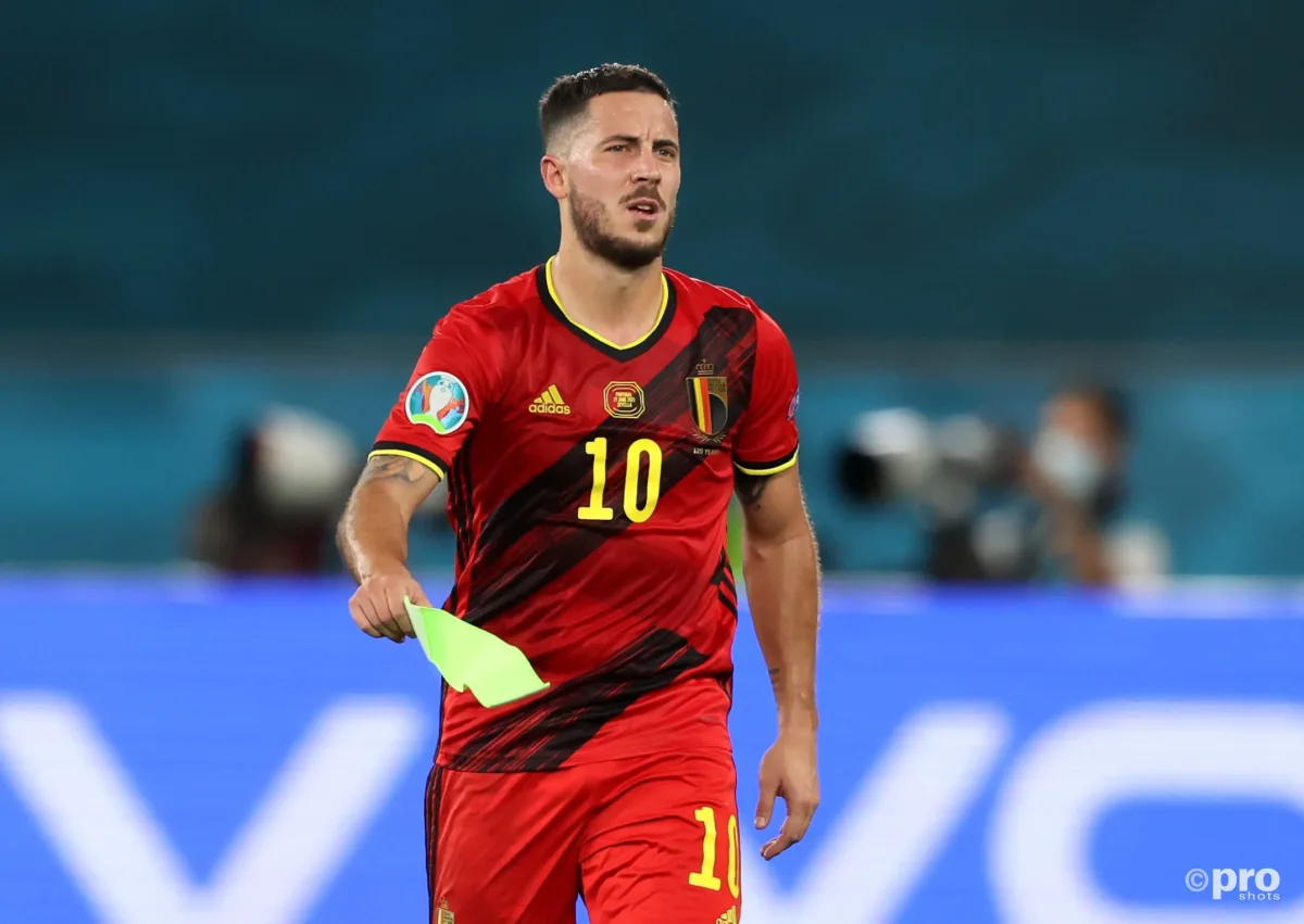 Real Madrid's Eden Hazard limped out of Spain's Euro 2020 match with Portugal