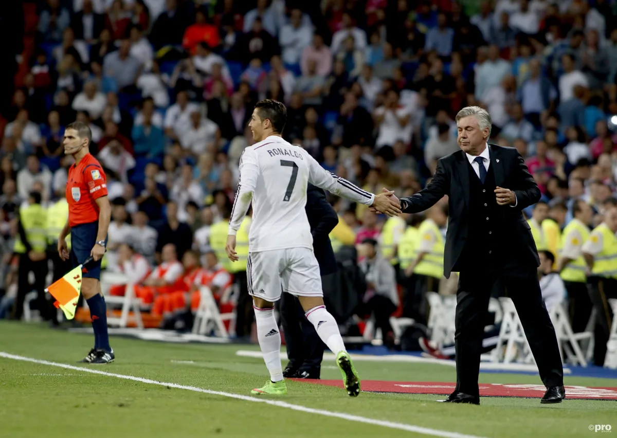 Cristiano Ronaldo and Carlo Ancelotti, Real Madrid
