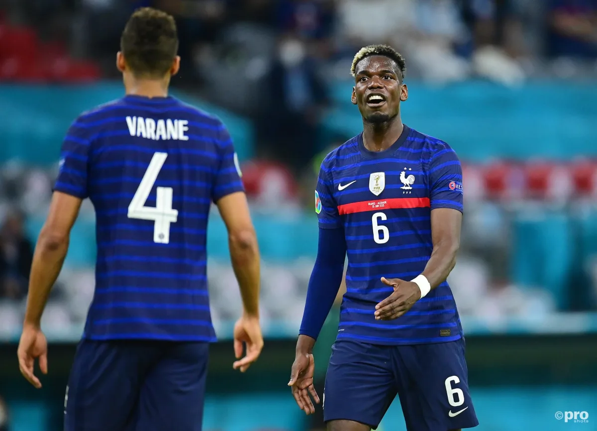 Paul Pogba and Raphael Varane, France, Euro 2020