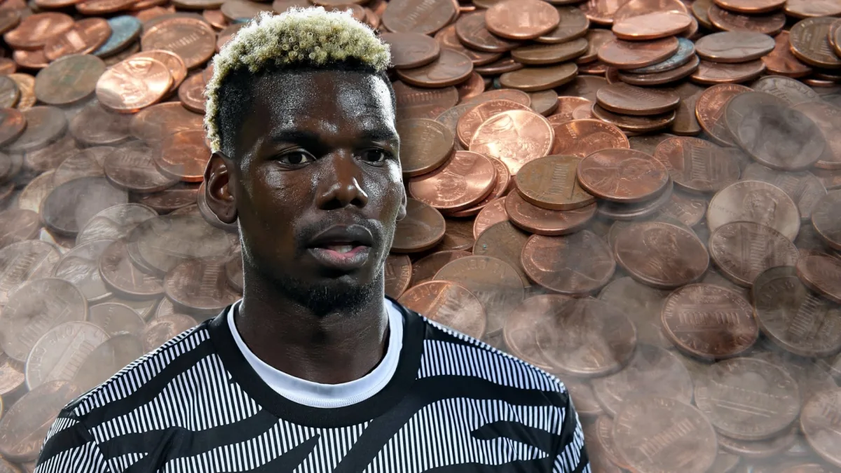 Paul Pogba’s salary reduced to below the average Italian wage following suspension for drug violation.