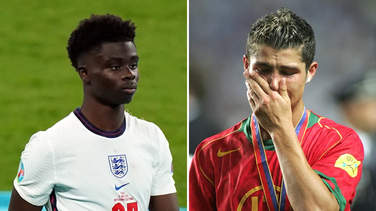 Saka, Ronaldo and the European Championship stars who cried