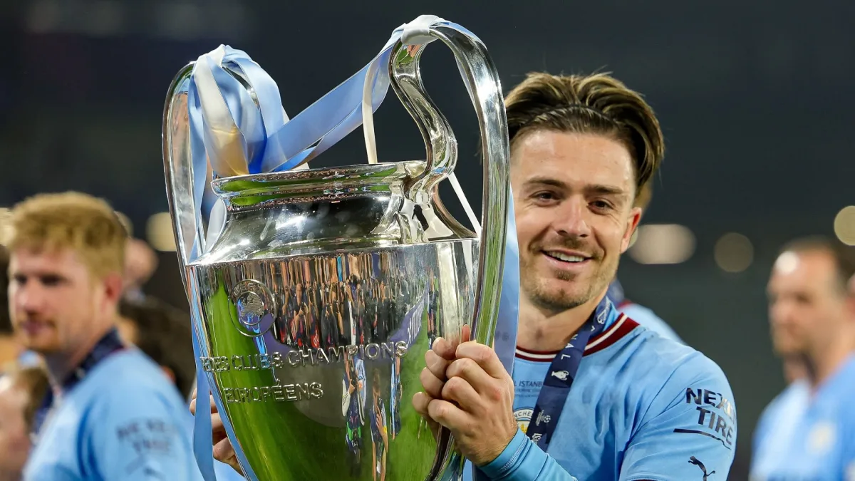 ISTANBUL - Jack Grealish of Manchester City FC with UEFA Champions