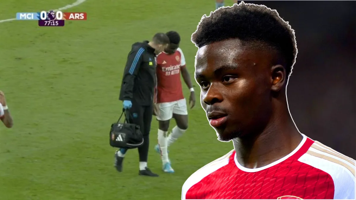 Bukayo Saka: Opposition fans echo similar sentiments as Arsenal player exits Man City match injured