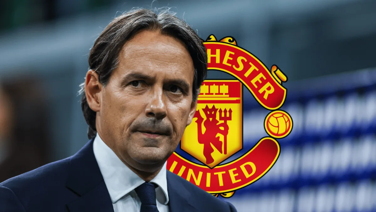 If Simone Inzaghi were to take over as manager of Manchester United, here is how the Red Devils could potentially line up:

Formation: 4-2-3-1

Goalkeeper: David de Gea

Defense: Aaron Wan-Bissaka (RB), Harry Maguire (CB), Raphael Varane (CB), Luke Shaw (LB)

Midfield: Fred (CM), Scott McTominay (CM), Paul Pogba (CAM)

Attack: Jadon Sancho (RW), Bruno Fernandes (LW), Cristiano Ronaldo (ST) 

This lineup would provide a strong and balanced team that could challenge for major trophies under Inzaghi’s guidance.