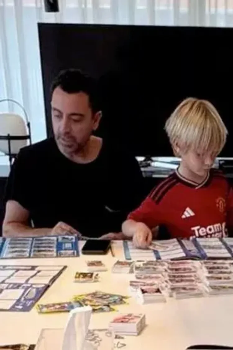 Xavi and son