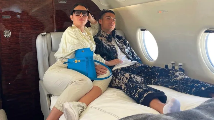 Georgina Rodriguez with Cristiano Ronaldo