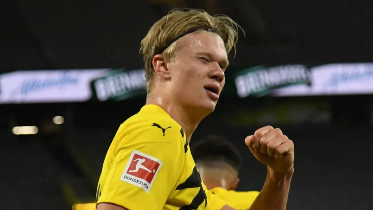 Erling Haaland of Dortmund: Contender to be top scorer again