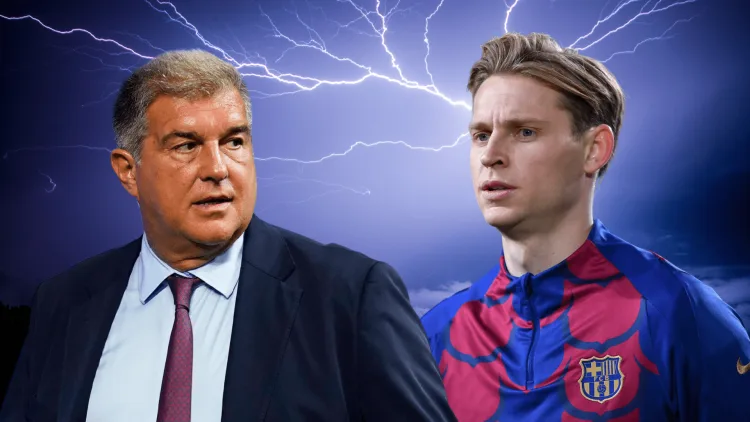 Barcelona president Joan Laporta is ready to sell Frenkie de Jong