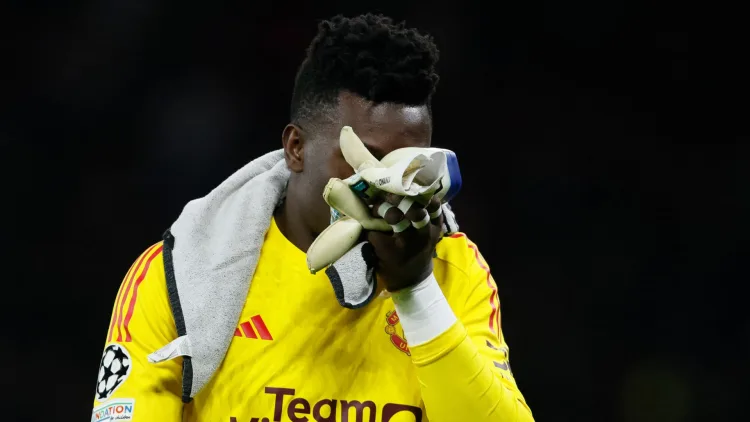 Andre Onana has teeth problems at the start of his Man Utd career