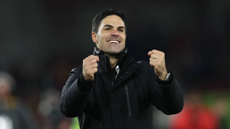 Mikel Arteta is leading the Arsenal title once more