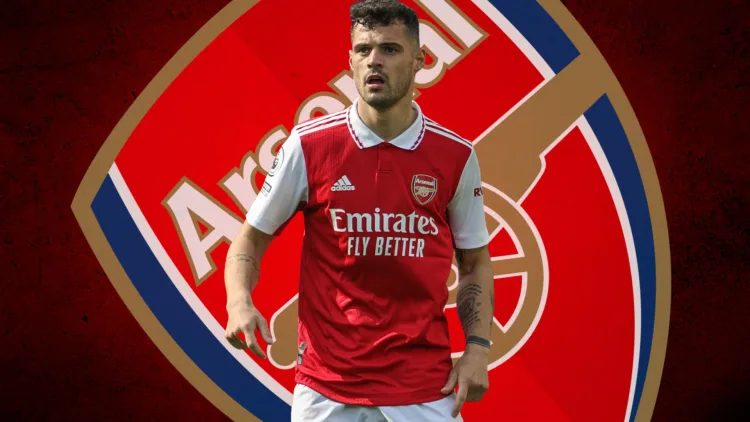 Granit Xhaka waved goodbye to Arsenal