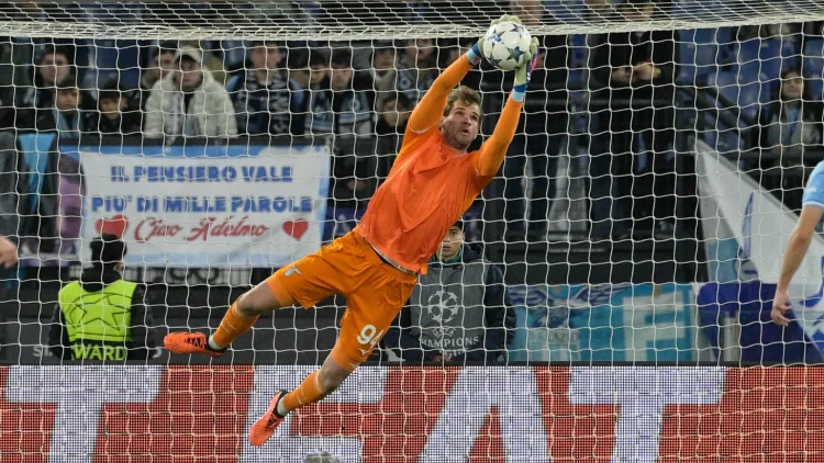 Ivan Provedel in action for Lazio