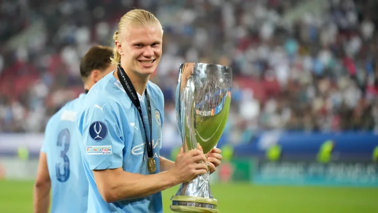 Erling Haaland will be hoping to win the 2024 Ballon d'Or