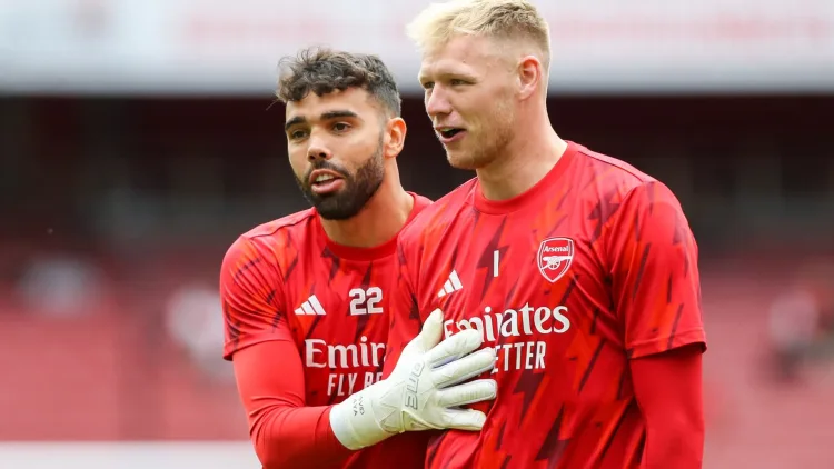 David Raya and Aaron Ramsdale are in competition to start for Arsenal this season