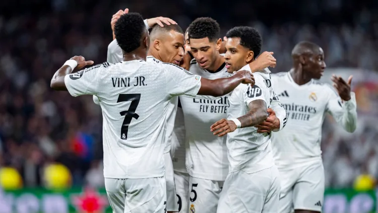 Real Madrid's superstar forward line, including Vini Jr and Mbappe