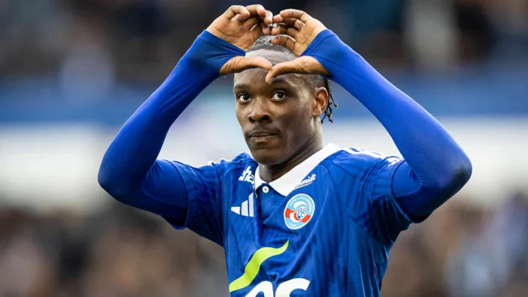 Emanuel Emegha has been in good form for Strasbourg this season.