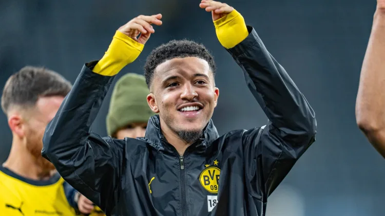 Jadon Sancho is enjoying life back at Dortmund