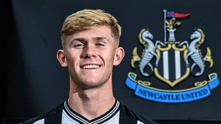 Lewis Hall joined Newcastle on an initial loan deal