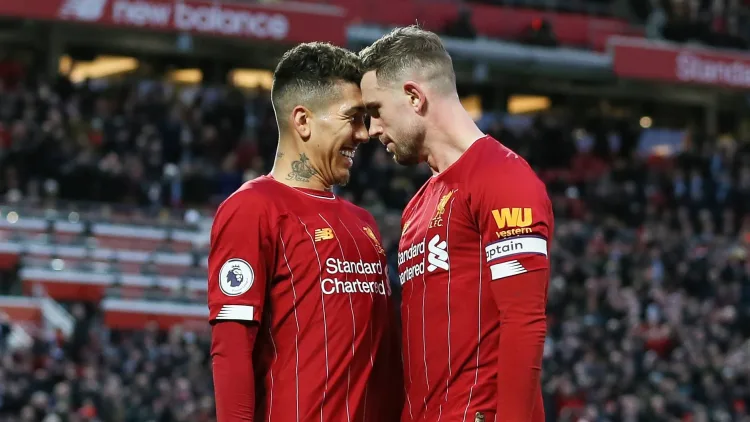 Firmino and Henderson were teammates at Liverpool