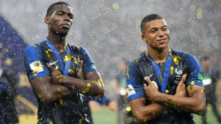 World Cup winners Paul Pogba and Kylian Mbappe