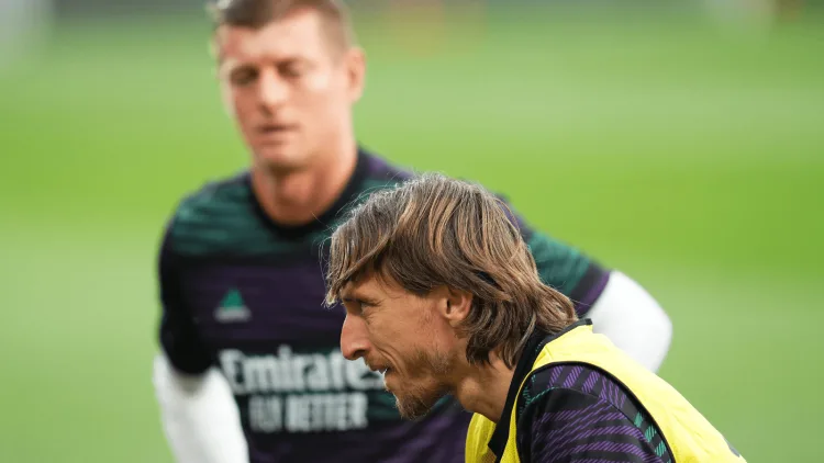 Toni Kroos and Luka Modric Real Madrid