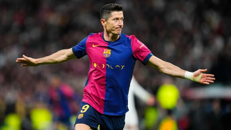 Lewandowski continues to score goals prolifically for Barcelona