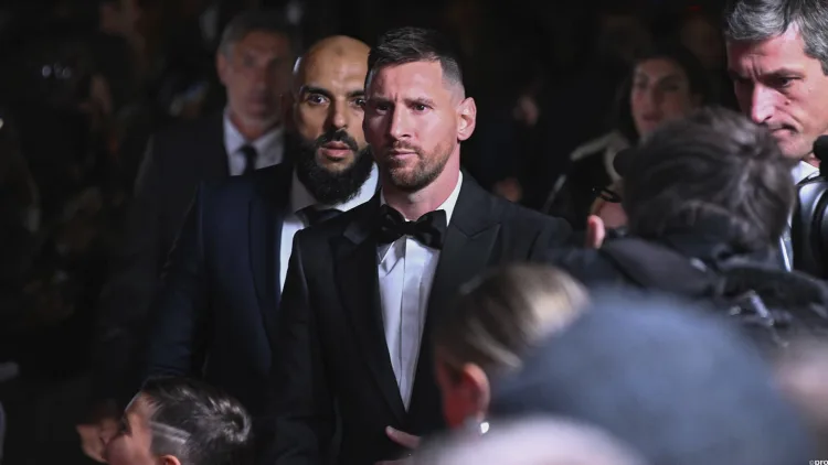 Lionel Messi at the Ballon d'Or gala