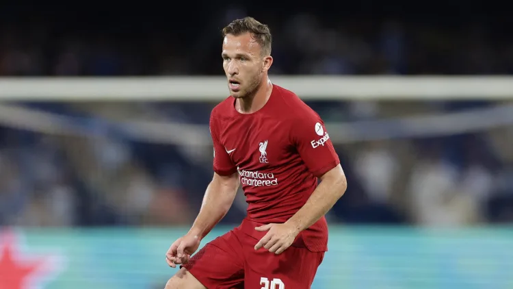 Arthur Melo joined Liverpool on loan in 2022