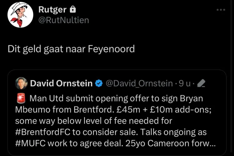 De reactie van Rutger Vinke op het bericht van David Ornstein