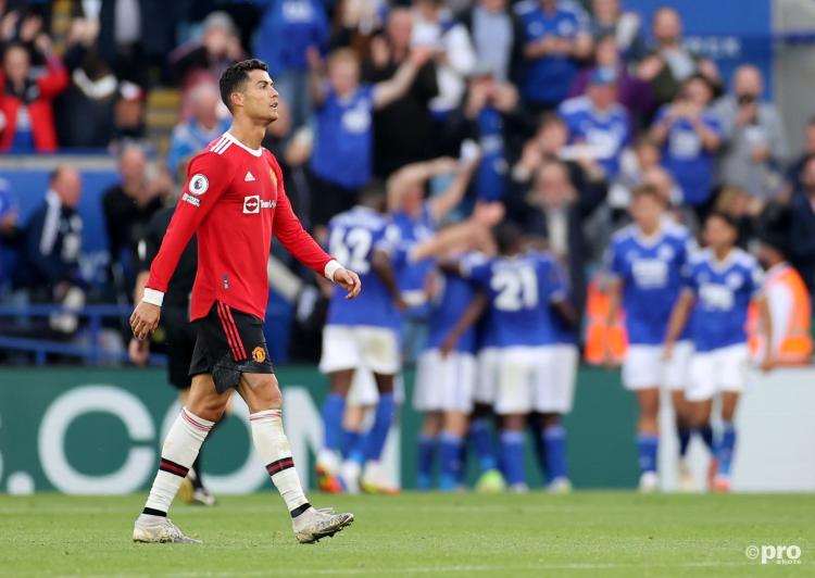 There was huge frustration for United and Ronaldo at Leicester